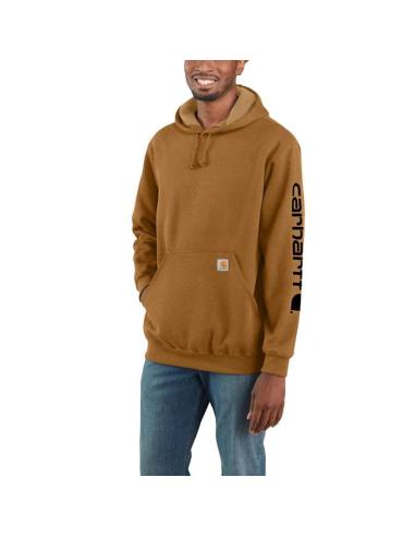 Carhartt Hoodie Logo Carhartt® Brown | Sweat robuste