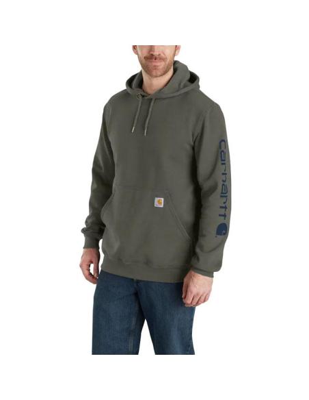 Carhartt Hoodie Dusty Olive | Sudadera resistente y cómoda