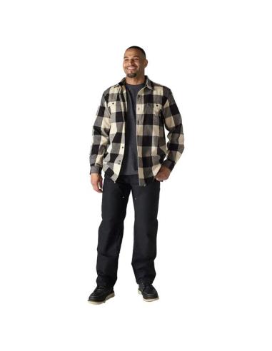 Camisa Carhartt Oat Milk | Franela gruesa biker 100% algodón