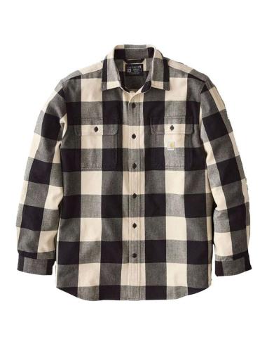 Camicia Carhartt Oat Milk | Flanella spessa da biker 100% cotone