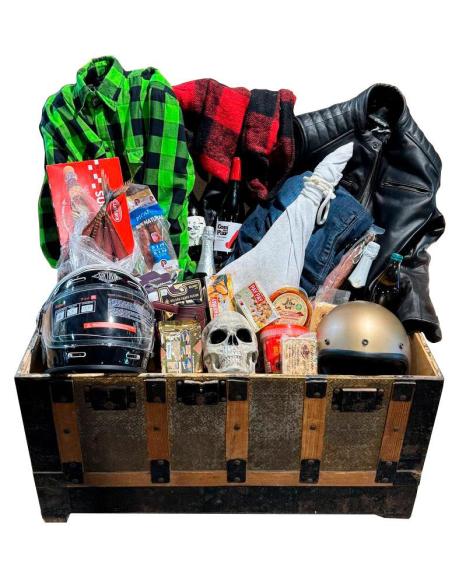 CESTA DE NATAL MOTOCICLISTA IGUANA CUSTOM – SORTEIO GRATUITO 2025