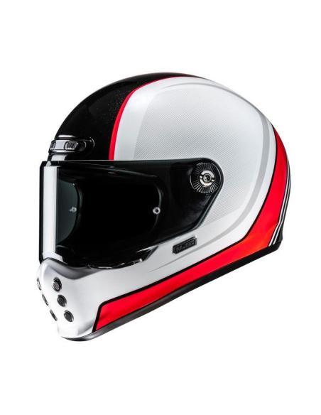 Comprar Capacete Neo Retro Hjc V10 honu branco preto e vermelho a preço promocional