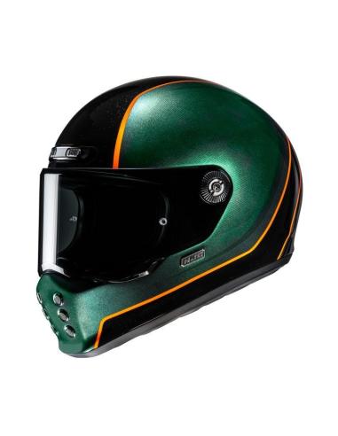 Acquista Casco Neo Retro Hjc V10 honu verde e nero a prezzo scontato