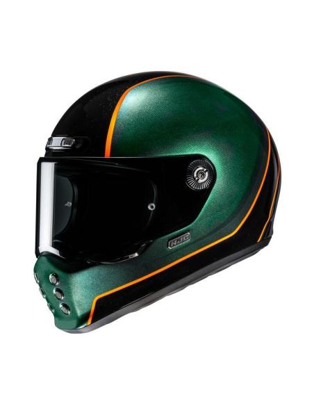 Acquista Casco Neo Retro Hjc V10 honu verde e nero a prezzo scontato