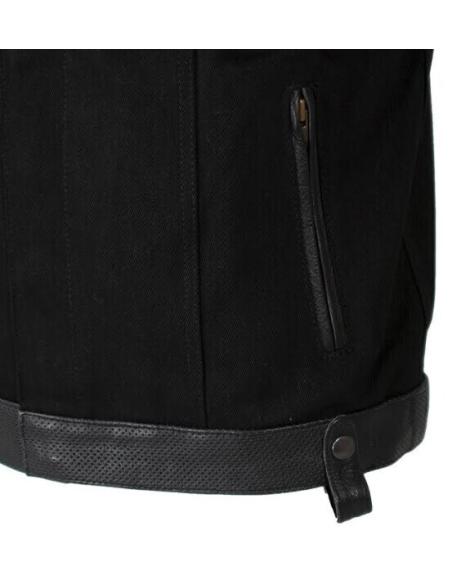 Pack El Canalla – Gilet Denim & Cuir + Road Rash + Sacoche de Jambe | Iguana Custom