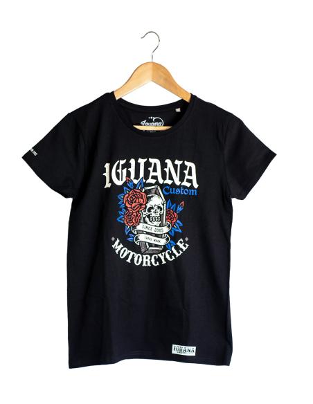 Pack Cruzada Mulher AAA + Colete Denim & Pele + Skull and Roses | Iguana Custom