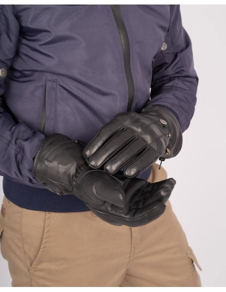 Classic Leather Heated Motorcycle Gloves – CE Approved | Iguana Custom