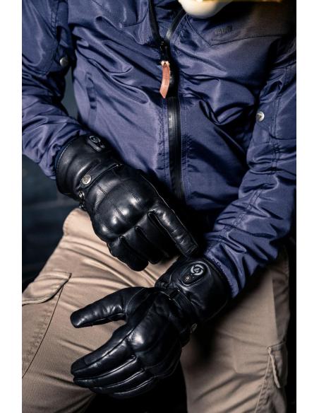 Classic Leather Heated Motorcycle Gloves – CE Approved | Iguana Custom