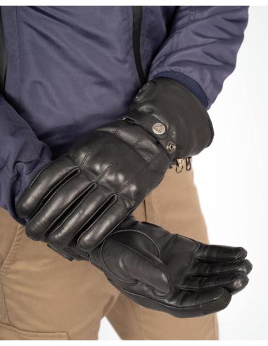 Classic Leather Heated Motorcycle Gloves – CE Approved | Iguana Custom