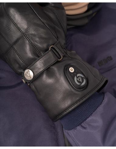 Classic Leather Heated Motorcycle Gloves – CE Approved | Iguana Custom