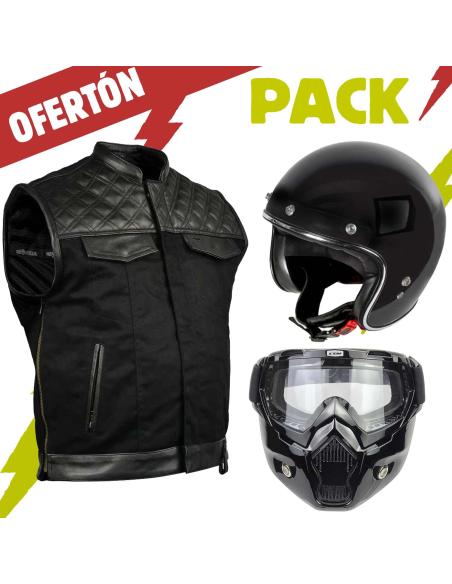 Pack Capacete G02X + Máscara + Colete Chester | Iguana Custom