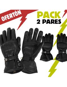 PACK COPPIA DI GUANTI RISCALDATI BY CITY PELLE CLASSICA CE