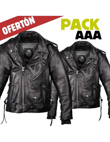 Pack 2x Casaco Rocker AAA de Pele | Iguana Custom