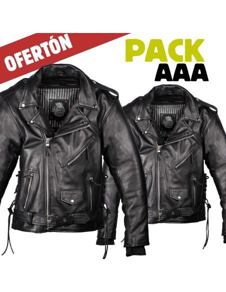 Pack 2x Casaco Rocker AAA de Pele | Iguana Custom