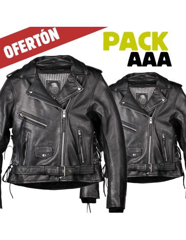 Pack 2x Casaco Cruzado Mulher AAA de Pele | Iguana Custom