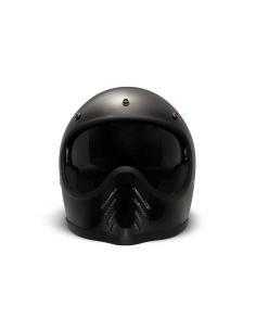 Capacete DMD SeventySeven preto brilhante | Retro & ECE 22.06 2
