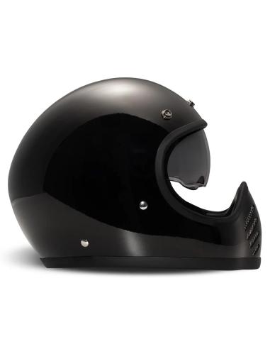 Capacete DMD SeventySeven preto brilhante | Retro & ECE 22.06