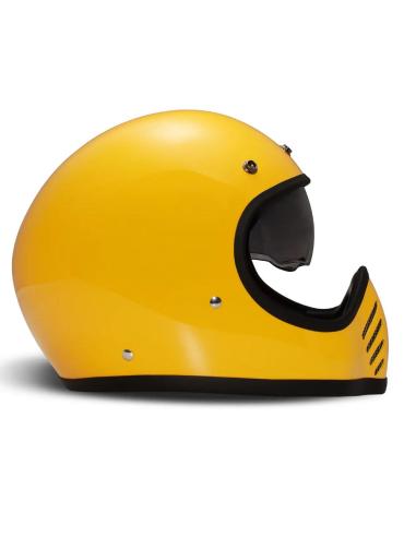Casque DMD SeventySeven jaune brillant | Rétro & ECE 22.06
