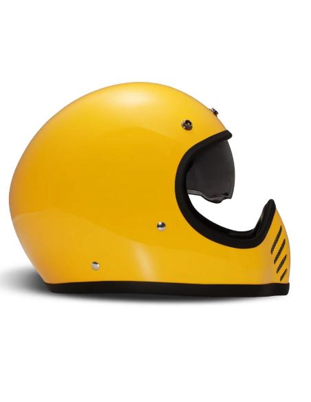 Casque DMD SeventySeven jaune brillant | Rétro & ECE 22.06
