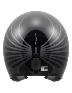 Jet Helmet LS2 OF601 BOB Cosmic Black | Sun Visor and ECE 22.06 Fiber 2