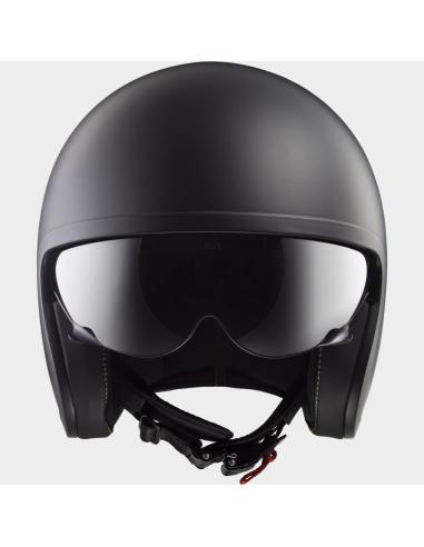 Jet Helmet LS2 Spitfire II Matte Black | Sun Visor and KPA | ECE 22.06