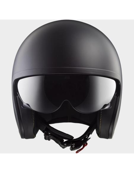 Jet Helmet LS2 Spitfire II Matte Black | Sun Visor and KPA | ECE 22.06