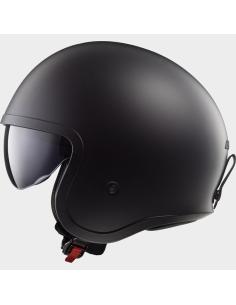 Casque Jet LS2 Spitfire II Noir Mat | Visière Solaire et KPA | ECE 22.06