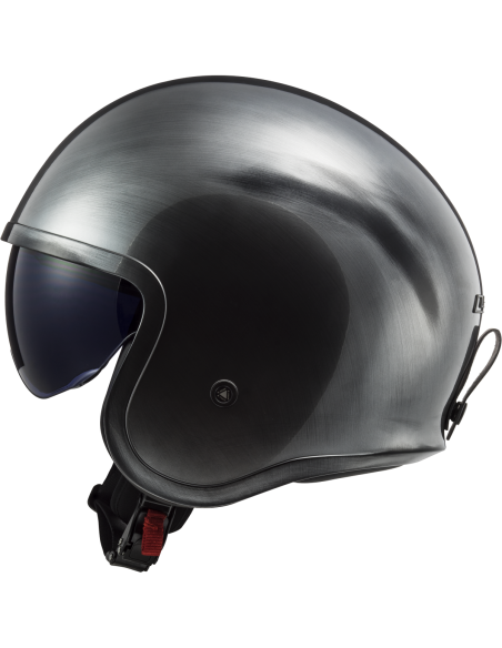 LS2 Spitfire II Jeans Jet Helmet | Sun Visor and KPA | ECE 22.06