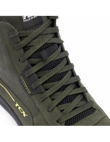 TCX Mood 2 Gore-Tex® Motorcycle Shoes Military Green | Waterproof, Urban, and CE Certified