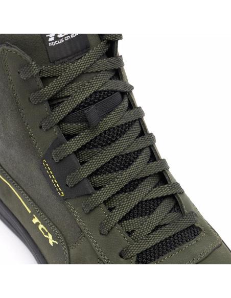 Chaussures Moto TCX Mood 2 Gore-Tex® vert militaire | Imperméables, Urbaines et Certifiées CE