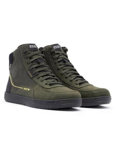 Zapatillas Moto TCX Mood 2 Gore-Tex® verde militar | Impermeables, Urbanas y Certificadas CE