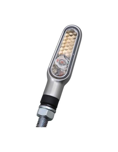 Intermitentes mini LED D-Light Daytona plata clara
