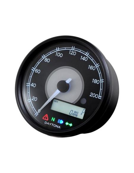Speedometer Velona 80mm 200kmh/mph Daytona