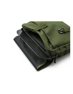 Daytona green canvas saddlebag 10L 2