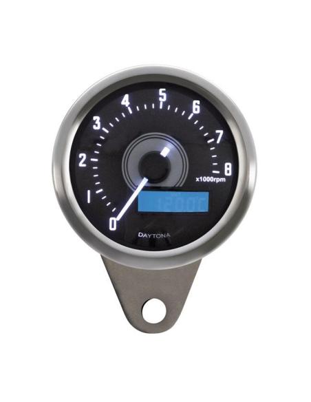 Tachymètre Daytona Velona 60 mm inox 8000 tr/min