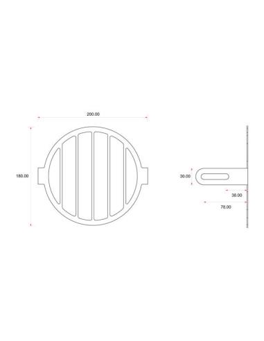 UNIVERSAL GRILLE FOR C-RACER HEADLAMPS Nº2