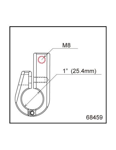 Soporte side mount M8 Daytona
