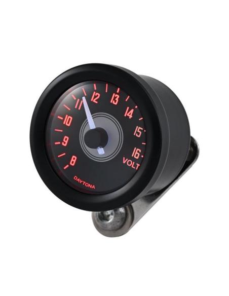 Voltímetro Velona 48 mm (inox) 8–16 V