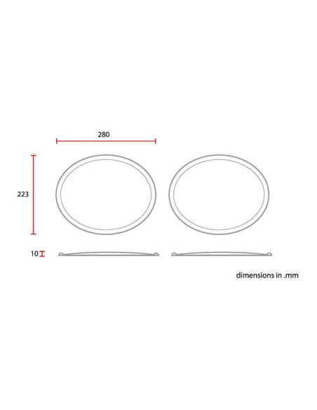 PLACAS DE NÚMERO OVAL C-RACER