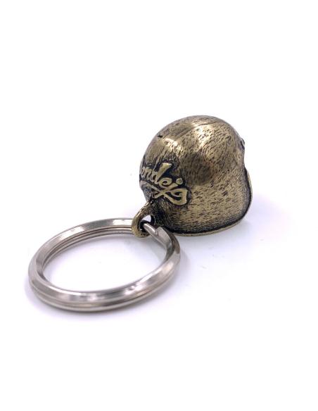 Comprar Llavero Casco Pendejo Oro Viejo a precio de oferta