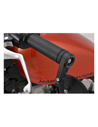 Daytona, conjunto de adaptadores para espelhos terminais de guiador. Preto