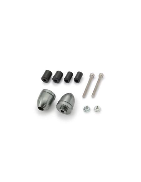 Daytona Bullet Gray Handlebar End Cap