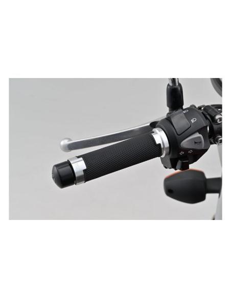 Daytona Base Grips black silver 7/8