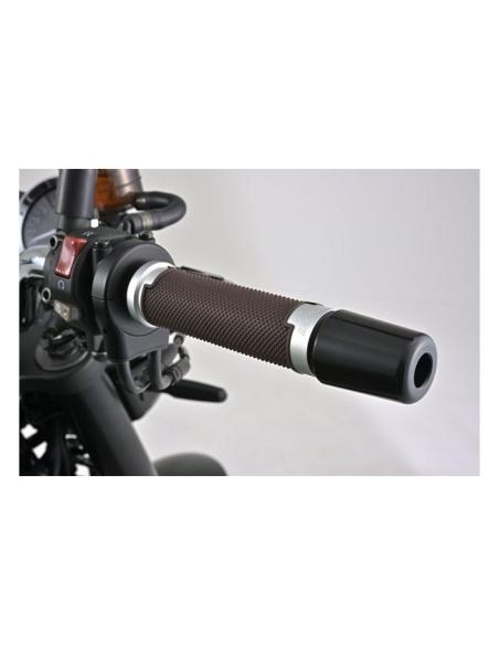 Daytona Base Grips brown silver 7/8