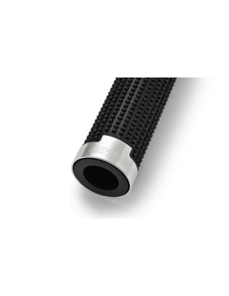 Daytona Cross Grips Black Silver 7/8