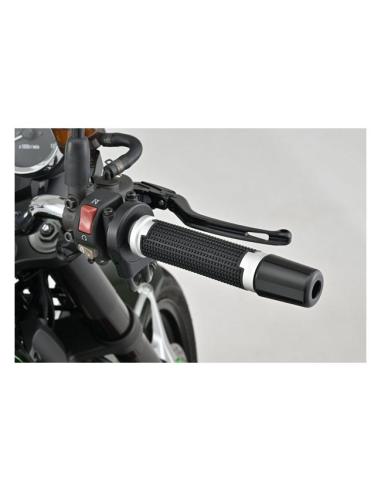 Daytona Cross Grips Black Silver 7/8