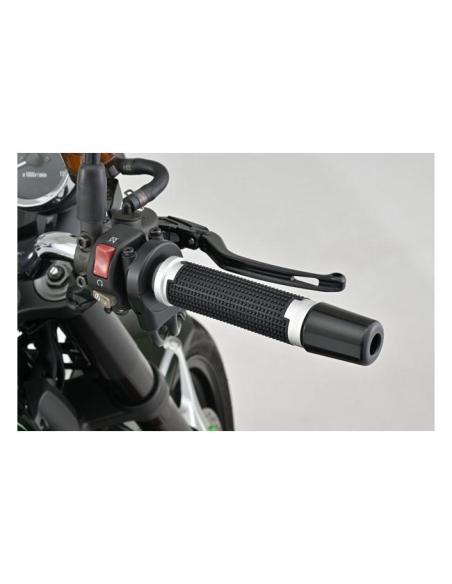 Daytona Cross Grips Black Silver 7/8