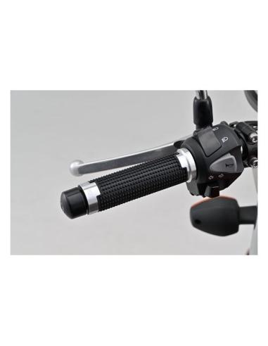 Punhos Daytona Cross preto prata 7/8