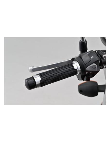 Punhos Daytona Cross preto prata 7/8