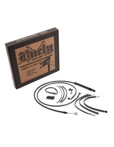 Kit estensione Burly 14" nero per Harley Softail ABS | Iguana Custom